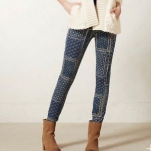 Anthropologie [Pilcro] | Patchwork Cropped Pants